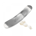 thumbnail image 1 of Garlic Rocker Crusher Mincer Press Dishwasher Safe, Stainless Steel Garlic Crusher Press, 1 of 5