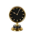 thumbnail image 5 of DecMode 9" Gold Stainless Steel Metal Clock with Black Face, 5 of 8