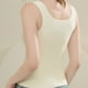 thumbnail image 4 of Ropa interior térmica para mujer, de invierno, color sólido, con cuello en V, cálida, sin costuras, resistente al frío, de poliéster., 4 of 7