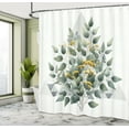 thumbnail image 4 of Ambesonne Eucalyptus Leaves Shower Curtain, Branch Triangle, 69"Wx70"L, Laurel Green White, 4 of 4