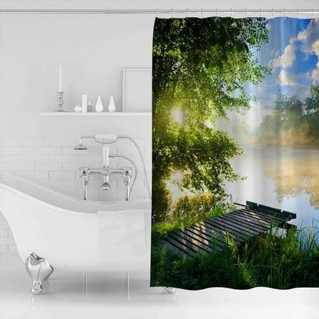 Polyester Fabric Bath Curtain, Pier 1 Shower Curtain Hooks