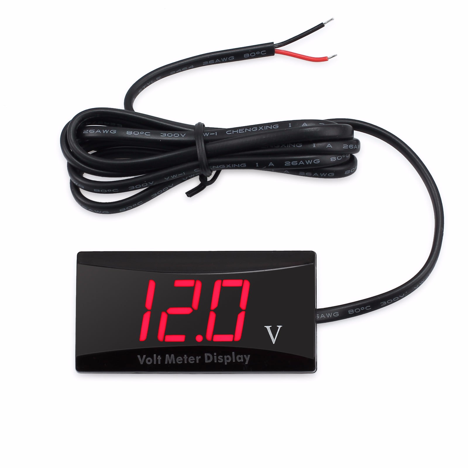 12v Led Mini Waterproof Display Voltmeter Car Voltage Volt Gauge Panel Meter