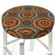 thumbnail image 3 of Balery African Tribal Style Fundas de asiento para taburete de bar redondo de tela de terciopelo ajustables que protegen de arañazos y manchas para sillas de 14 a 17 pulgadas.-14 inch, 3 of 7