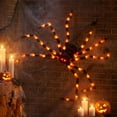 thumbnail image 3 of Ayieyill 5ft Giant Light-up Halloween Spider, Scary Hairy Fabric Spider for Indoor Outdoor Yard Haunted House Decor, Orange, 3 of 7