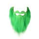 thumbnail image 2 of Barba Postiza para El Día de San Patricio, Decoración de Poliéster Verde, Cordón Retráctil Fácil de Usar, Accesorio para Disfraz de Fiesta, Accesorio Divertido para Fotomatón, Disfraz para Festival,, 2 of 7