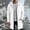 White, variant on FSYBOA Men's Zipper Hoodies Size 3XL, Casual Winter Loose Fit Long Sleeve Long Hooded Jackets Gray