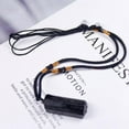 thumbnail image 6 of Yesbay Men Women Black Faux Tourmaline Stone Pillar Pendant Rope Necklace Jewelry Gift-Black, 6 of 7