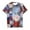 X137 Blue, variant on Toddler Girls 4Th Of July T-Shirt Short Sleeve Independence Day Patriotic Graphic Tops Summer Cute Soft Little Girls Tees Size 3-4 Years Blue