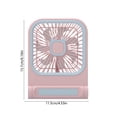 thumbnail image 4 of AuroraX Pink Desk Fans Personal Cooling Portable Mini Fan USB Rechargeable Quiet Adjustable Speeds Battery Operated Outdoor Travel Fan, 4 of 6