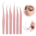thumbnail image 2 of Lash Extension Tweezers for False Eyelashes Stainless Steel Lash Tweezers for Precise Eyelash Placement And Removal Rust-Proof Makeup Tool for Beginners And Travel, 2 of 8