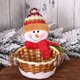 thumbnail image 2 of Bolsa de regalo, cesta de frutas, colgante de Navidad, accesorio de bricolaje, adorno de escritorio suave, decoraciones para festivales, Kits de decoración para fiestas Forma de muñeco de nieve Injueey HA069777-02, 2 of 6
