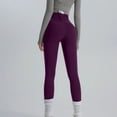 thumbnail image 5 of Aoiroe Athletic Leggings for Women,High Waist Shapewear Tights Gym Athletic Pants Active Tummy Control Pants for Yoga Running & Daily Wear Plus Size Yoga Pants Dark Purple M, 5 of 5