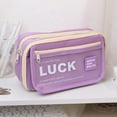 thumbnail image 3 of Aqestyerly Nine—Layer Large—Capacity Visual Matte Flip Pencil Case for Junior and Senior High School Students Stationery Storage Pencil Case with High Value, 3 of 4