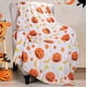 thumbnail image 1 of Halloween Throw Blanket, Fall Orange Plush Fuzzy Throws Blankets for Couch 50 x 60, Halloween Decorations Indoor Spooky Jack O Lanterns, 1 of 4