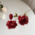 thumbnail image 2 of LCXmlly Clothes Storage Bag Simulation Peony 3 Heads Realistic Faux Silk Flower Photo Props, 2 of 5