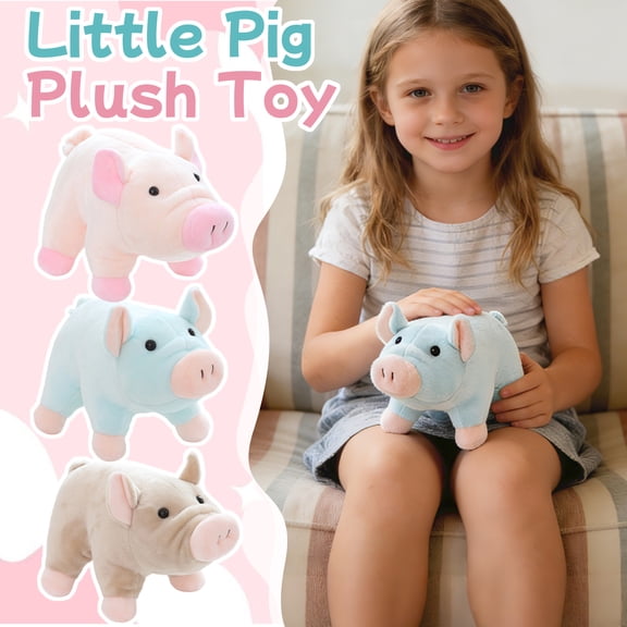 2026 New Pig Plush Toys, Stuffed Animals Toys Pig Soft Pillow Toys, Animal Plush Toy Figurines, Super Adorable, Best Birthday Gifts for Holiday Xmas Easter for Friend and Family (Pig, 3PCS)