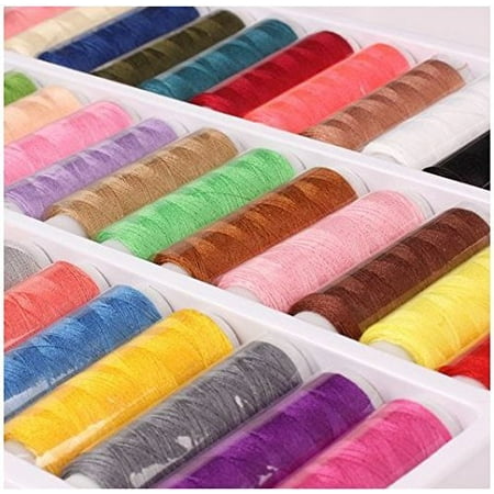 Sewing Thread Sewing Industrial Machine And Hand Stitching Cotton Sewing Thread Set of 39-Colors 402 Fine