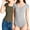 2PK: OLIVE/H GREY, variant on Women & Juniors Solid Short Sleeve Scoop Neck Cotton Bodysuit Leotard with Snap Crotch Bottom (CHARCOAL GREY, S)