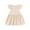 Beige211, variant on MEZZALL Toddler Girls Fly Sleeve Holiday Party Solid Color Dress Dance Party Princess Dresses Cute Baby Wear 6-12M