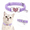 Lavender, variant on Bling Rhinestone Cat Collar, Adjustable Velvet Kitten Collar with Bell, Cute Heart Charm Pet Necklace, 7 Colors