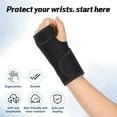 thumbnail image 3 of 2 Pieces Carpal Tunnel Wrist Braces for Night Wrist Sleep Support Brace Wrist Splint Stabilizer and Hand Brace Cushioned to (Breathable Style, Black Right and Left), 3 of 5