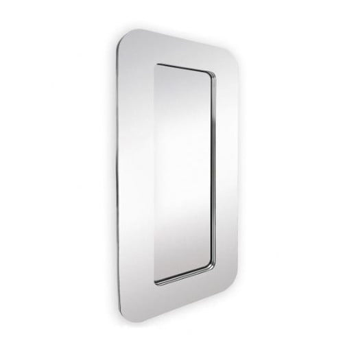 Majestic Mirror Stylish Unique Shaped Modern Brown Framed Wall Mirror