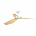 thumbnail image 2 of 3-Blade Ceiling Fan with Light Kit in Satin Black Powder Coat with Propeller Single-Mold Blade Design 65 inches W X 14.5 inches H-Satin Black Finish, 2 of 10