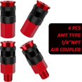 thumbnail image 3 of 14Pcs Air Hose Fittings,Air Coupler Industrial Type Air Plug Kit, 1/4 Inch Threads Size, Air Compressor Accessories, 3 of 5