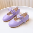 thumbnail image 2 of YunPes Girls Mary Jane Shoes Vintage Elegant Oxford Church Music Dress Shoes Toddler/Big Kids School Uniform Flats with Flower Ankle Strap, 2 of 5