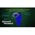 thumbnail image 3 of 32 oz. Barton Plastic Double Wall Travel Mugs - 6 Pack - Blue, 3 of 5