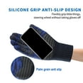 thumbnail image 3 of Knitted gloves Men's autumn and winter plush gloves Color matching offset screen thermal gloves, 3 of 5