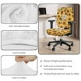 thumbnail image 4 of ZUXONGSY Sunflower Cat Desk Chair Cover 2 Pack Computer Chair Seat Cushion Cover Stretch Rotating Chair Slipcover Stain Resistant Backrest Slipcovers for Student Office Worker, 4 of 7