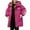 Hot Pink, variant on Toddler Winter Coat,Kids Puffer Jacket Mid-Length with Collar Hooded Warm Windproof Thick Parka Boys Winter Coat Size 4-5 Years