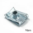 thumbnail image 3 of Almencla 10x M6 U Type Clip Assortment Set Accessories Repair U Shaped Nut Auto Car Metal, 3 of 8
