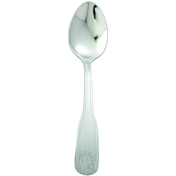 Winco 0006-10 12-Piece Toulouse European Table Spoon Set, 18-0 Extra Heavy Weight Stainless Steel