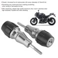 thumbnail image 2 of Universal Motorcycle Exhaust Crash Pad 10mm Protector Frame Slider Stainless SteelRed, 2 of 3