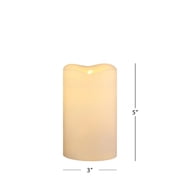 Mr. Christmas 6-Inch Ceramic Lit Snowman Candle Holder and Flameless Candle, Traditional, Timer Operated