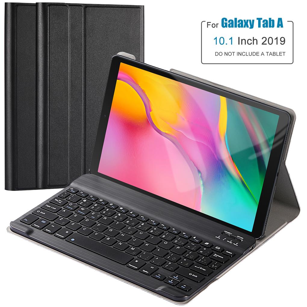 Tablet Bluetooth with PU Cover For Samsung Galaxy Tab A 10.1 2019 SM-T515 (German)-Black - Walmart.com