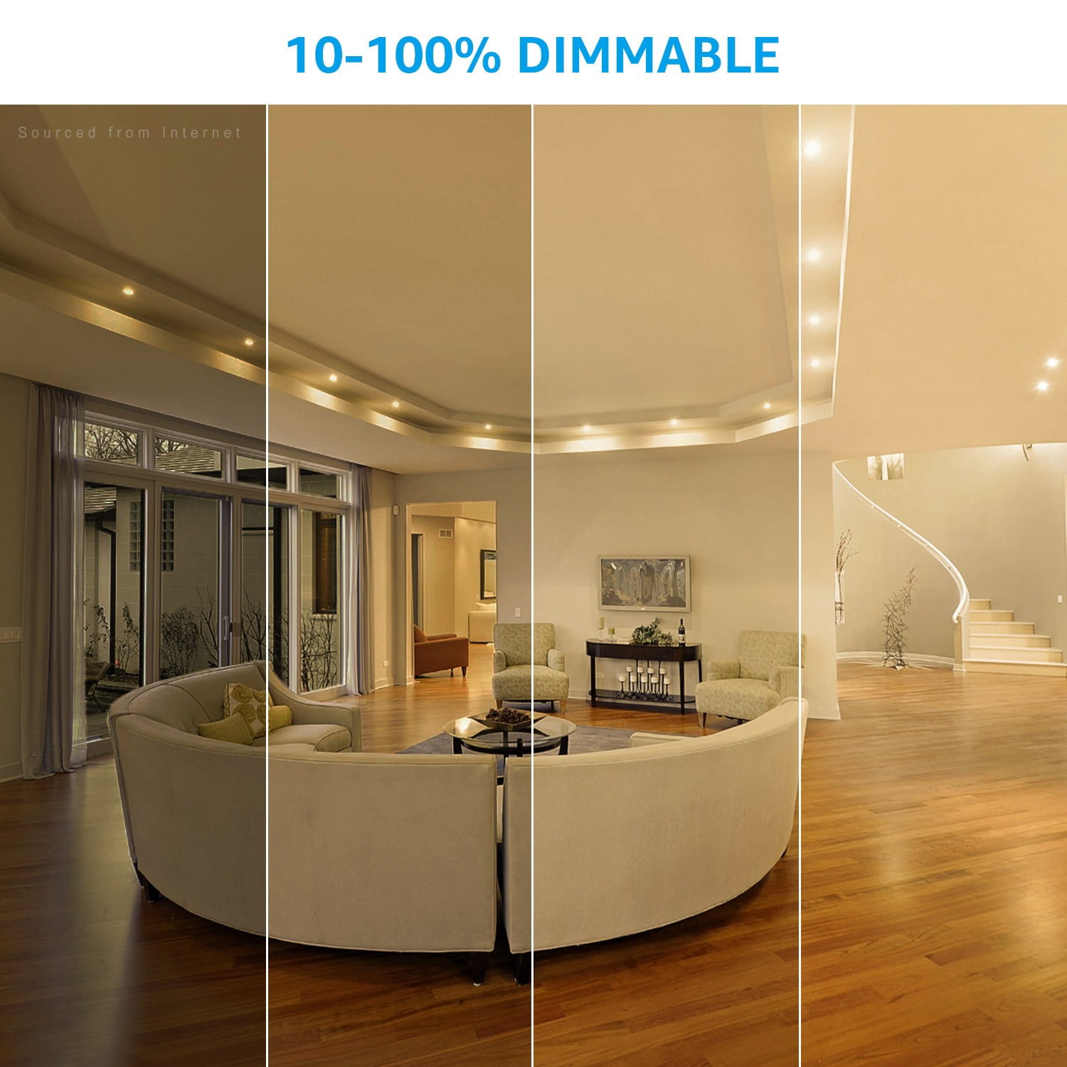 24 Pack LED PAR16 Spot Light Bulbs, 6.5W(50W Eqv.) 500lm E26 Medium Base Dimmable Spotlight, 40° Beam Angle, UL Listed Track Light Bulb, 3000K Warm White