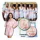 thumbnail image 5 of Batas Para Novias Damas Bordada Suave Pijamas Satin Camisón, 5 of 6