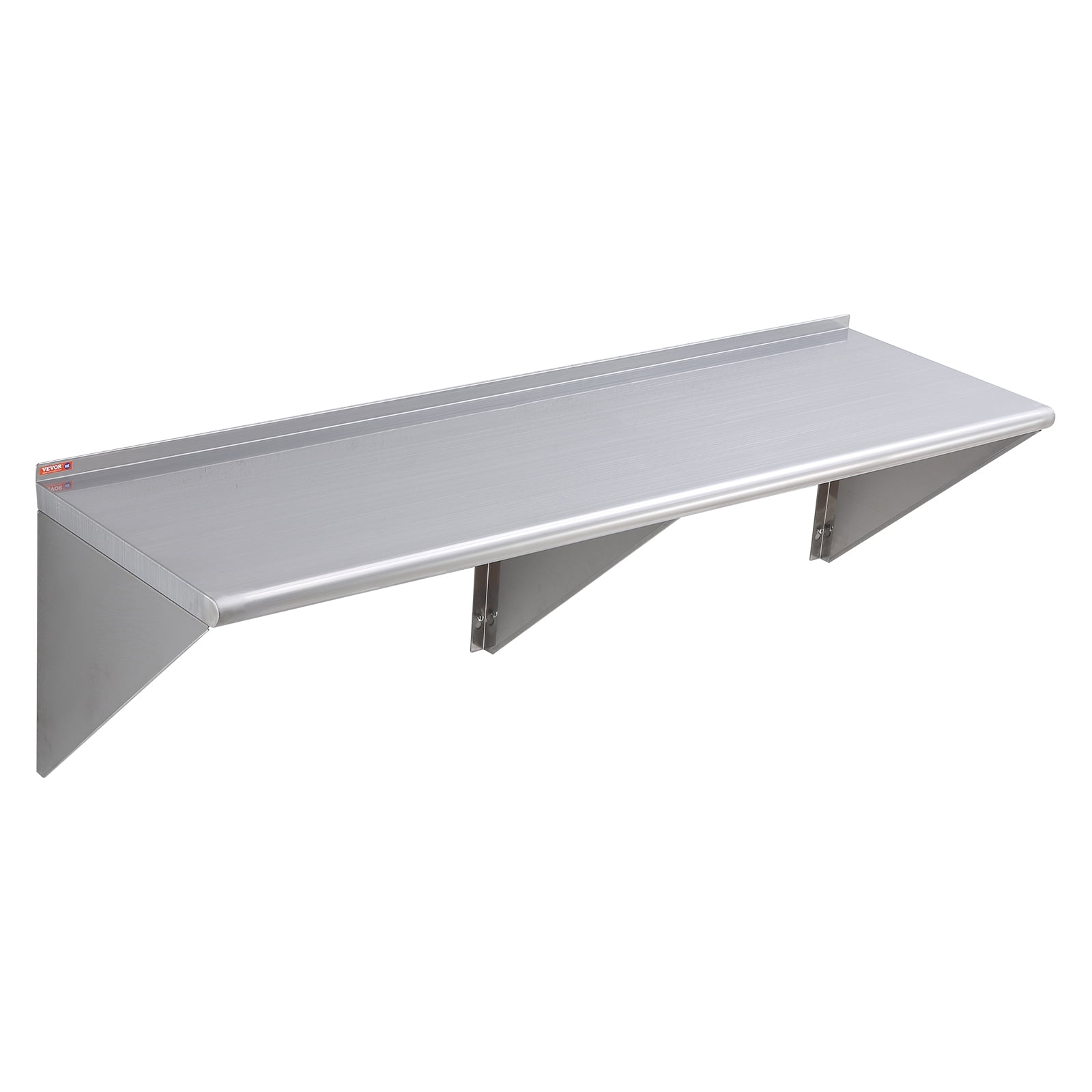 Stainless Steel Wall Mounted Shelf 18 x 60”, , Commercial Wall Shelf/Backsplash Food Service Storage Rack Shelving for Restaurant, Kitchen and Hotel