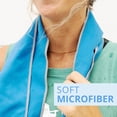 thumbnail image 4 of Frogg Toggs Chilly Sport PRO Microfiber Sport Towel | Hi-Vis Green, 4 of 7