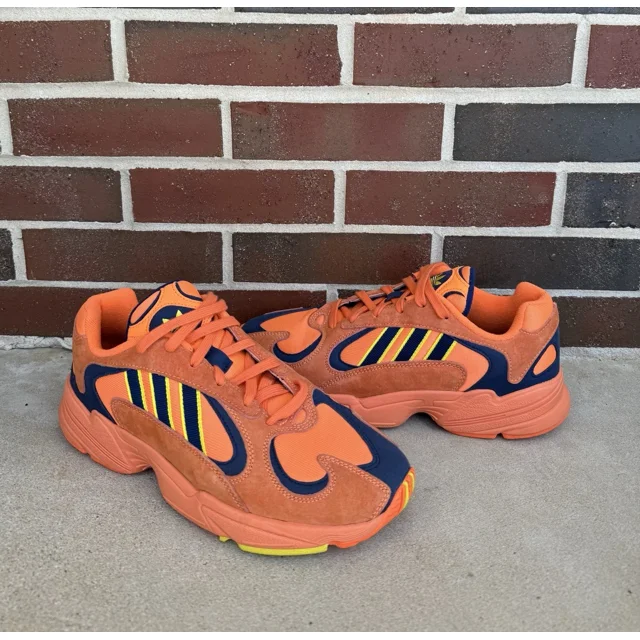 Ad-id-as Mens Yung 1 B37613 Orange Casual Shoes Sneakers Size 9
