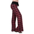 thumbnail image 2 of HDE Women and Women's Plus Pajama Pants Sleepwear PJ Bottoms (Red Black Flannel, X-Large), 2 of 5