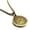 Gold, variant on Stainless Steel Seal of Archangel Thavael Round Medallion Pendant Necklace