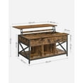 thumbnail image 3 of Boutique Home Lift-Top Table Coffee Table for Living Room or Den with Open and Hidden Storage, 3 of 7