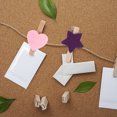 thumbnail image 3 of 100pcs Natural Wooden Small Clips Photo Heart Star Clips Small Colorful Clothespins, 3 of 7