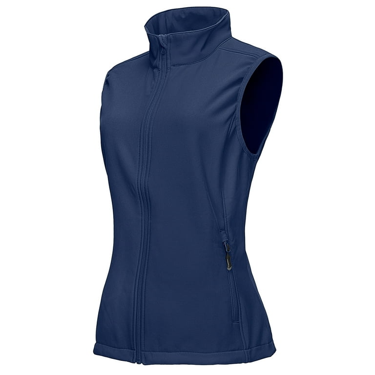 33,000ft Women's Running Vest Fleece Lined Zip Up Windproof