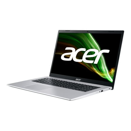 Acer Aspire 3 17.3u0022 HD+ Laptop, Intel Core i3-1115G4, 8GB RAM, 256GB SSD, Windows 11 Home, Silver