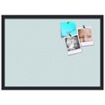 thumbnail image 2 of PinPix 28x20 Custom Cork Bulletin Board Lattice Lt Blue Poster Board Has a Fabric Style Canvas Finish, Framed in Lattice Lt Blue, by ArtToFrames (PinPix-1826), 2 of 5
